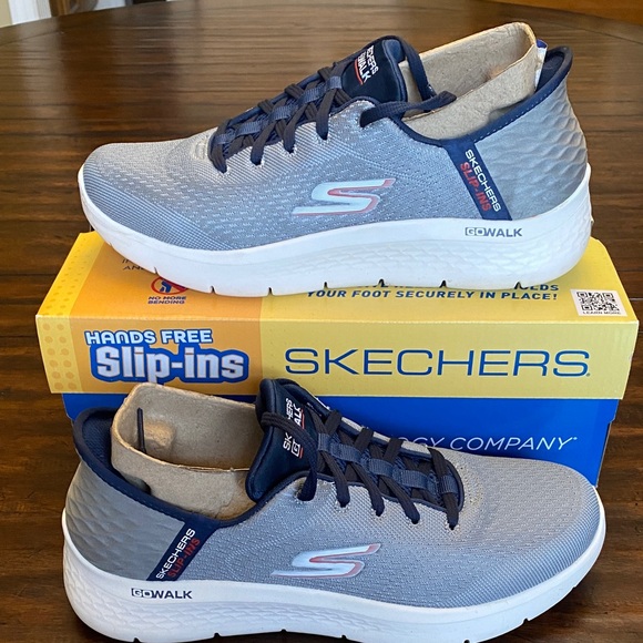 Skechers Gray Slip ons Men US 8.5 ACS - Picture 1 of 5